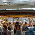 Our canal boat squeezing under a bridge (1505 visits) Amsterdam Canal Cruise Our canal boat squeezing under a bridge
